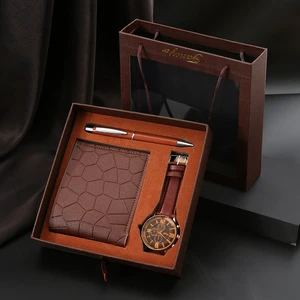 Wholesale Customized Gifts Wallet Watch Set Light Luxury Promotional Men's Business Corporate Gift Set