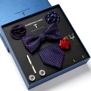 Winnel Mens Watch Gift Set and Fathers Day Gift Tie Box High Quality Low Moq Business Tie and Sock Set Mens Gift