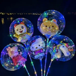 Light LED Luminous Leds Bobo Balloon DIY Transparent Balloon Child Cartoon Birthday New Year Party