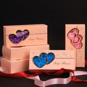 Valentine's Day Gift Love Window Soap Flower Gift Box Housewarming Wedding Celebration Roses
