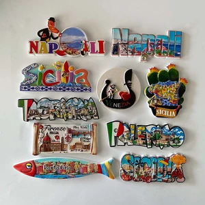 Funny Eco-Friendly Italian Venice Rome Florence Resin Refrigerator Sticker European Souvenir