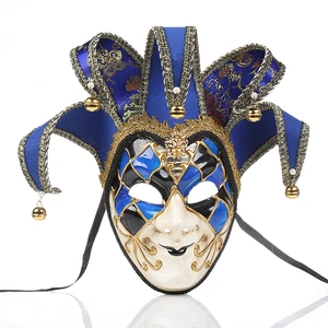 Carnival Masquerade Halloween Venetian Retro Half Face Party Mask High-end Decorative Wall Mask for Costume Performances
