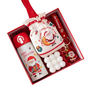 New Arrival Christmas Gift Set Children's Scarf with Thermos Cup Scented Candle Towel Keychain Mug Hand Cream Gloves Scarf Bag