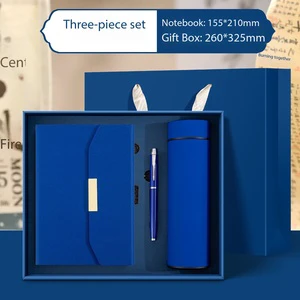 Custom Business Umbrella Water Cup High-End Planner Notepad Gift Box Insulated Cup USB Flash Drive Father's Day Gift Sets