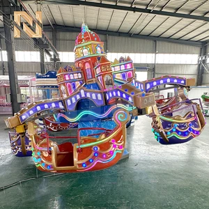 Nova Rides 24 Seats Venice Spaceship Ride Newest Amusement Rotary Lifting Boat Kiddie Ride Equipment for Kids Outdoor
