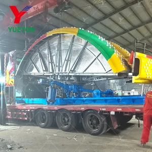 Factory Price Amusement Park Outdoor Carnival Game Machine Portable Disco Tagada Ride Funfair Attraction With Trailer Mounted
