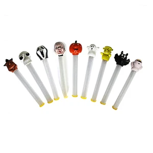 New Product Novelty Halloween Bouncy Baton Plastic Cartoon Toys light Up Tool For Kids