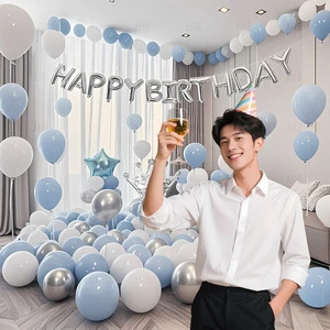 Adult Party Balloon Props Dress up Set with Happy Birthday Scene Wall Background Package Wholesale
