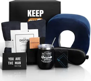 Customized Men's Birthday Gifts with Mug Care Package for Dad Husband Boyfriend Best Friend Personalized Father's Day Gift Box