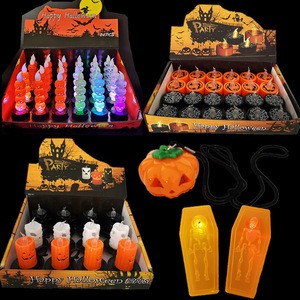 Halloween Night Light Decorative Pumpkin Stack LED Candle Halloween Pumpkin Lantern Holiday Supplies