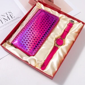 Valentine's Day Mother's Day High-end Practical Women's Wallet Watch Set Customizable Logo Cross-border Souvenir Gift OEM Brand