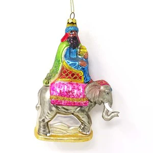 Guangzhou Factory Wholesale Navidad Productos Novedosos king Riding Elephant Decoration