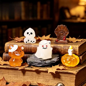 New Halloween Pumpkin Ghost Diy Decoration Accessories Micro Landscape Desktop Car Small Ornaments