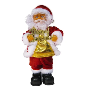New Products 12 Inch Christmas Toy Santa Claus for Holiday Party Christmas Decorations