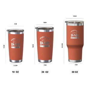 Factory Direct 20oz Double Walled Stainless Steel Tumbler For Dad Maroon Copper Plated With 2-in-1 Slide Lid