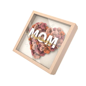 Wholesale Eternal Mothers Day Flower Magnetic Gift Box with Plastic Window