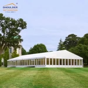 200 People Seater Guest Heavy Duty Exhibition Tent Luxury German Marquee Event Tents for Party Church Festival Fashion Show