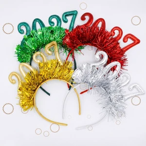 2027 New Year's Eve & Day Party Hair Band Photo Props Decoration Non-woven PS Handmade Unisex