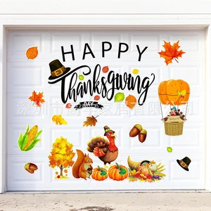 Best-Selling Autumn Thanksgiving Promotional Fridge Magnets Cross-Border Garage Door and Car Bumper Decorations
