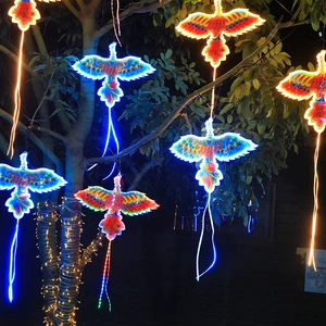YN Starlight Led-shaped Kite-Hanging Tree Lights Outdoor Waterproof IP44 Rated Decorative Lanterns for New Year Add a Playful