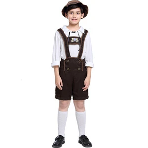 Boy's Oktoberfest Costumes Traditional German Bavarian Beer Kids Cosplay Halloween Octoberfest Festival Party Clothes