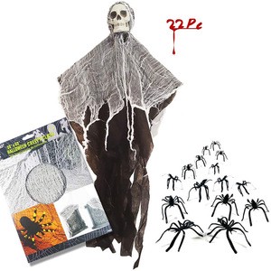 Halloween Outdoor Decoration Props Horror Ghost Gauze Hanging Applicable for Easter