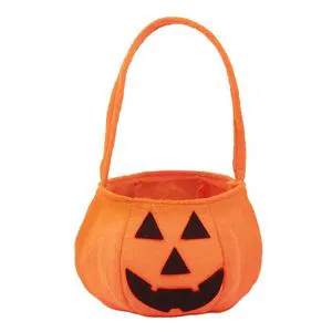 Halloween 3D Pumpkin Bag Children's Halloween Witch Ghost Festival Atmosphere Prop Handheld Non-Woven Christmas Holiday Supplies