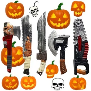 Halloween Popular Zombie Chainsaw Prank Toys Cosplay Accessory Party Costume Decorations Plastic Props BS047