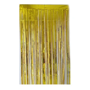 New Years Eve Graduation Birthday Baby Shower Gender Reveal Wedding Birthday Christmas Party Decor Foil Fringe Backdrop Curtains