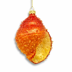 Hand Blown Glass Christmas Tree Hanging Ornament Luxury Crystal Beaded Decorative Ball for Holiday Home and Retail Display