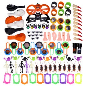100PCS Halloween Decorations Party Favor Supplies Holiday Costume Toy Set Halloween Party Bags