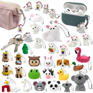 Colorful Miniature 3D Holiday Keychains for Tumbler Bags Christmas Halloween Themes Cute Budget-Friendly Keychains Key Chains