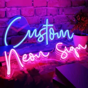 Warehouse LED Neon Lamp Single Color Flexible Plastic Body 6V Indoor Outdoor Bar Decoration For Birthday Events Theme Parks