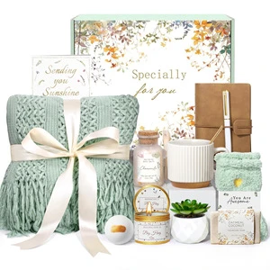 2026 Women's Corporate Promotional Gift Sets for Mother's Day & Birthday-Exquisite Handmade Embossed Bath Gift Box with OEM Logo
