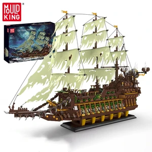 Mould King 13197 Pirate Ship Toys the Flying Dutchman Building Block Assembly Pirate Ship Brick Toys New Kids Christmas Gift