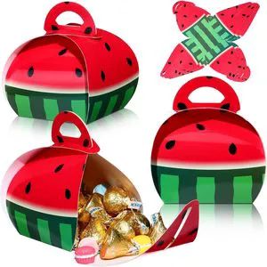3D Mini Goodie Gift Boxes Watermelon Party Favors Candy Treat Bags Snack Storage Box For Chocolate Cookies Packaging