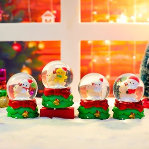 Christmas gifts: Riding Deer Jingle, mini crystal balls, student festival gifts, creative decorative items, glowing wholesale