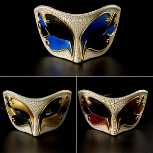 Holiday Party Christmas Costume Ball Italian Venice Full Face Plastic Halloween Mask