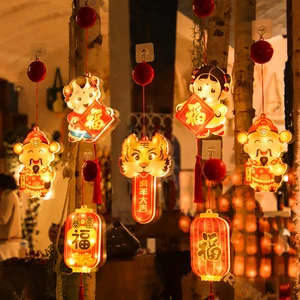 New Year Led Lights Dragon Year Window Sticker Decorations Festive Indoor Outdoor Use