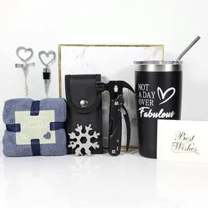 Unique Mens Birthday Gifts for Fathers Day Anniversary with Coffee Tumbler Hammer Multitool for Boyfriend Uncle Ideas Gifts Set