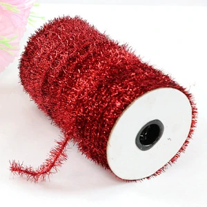 J-195 Handmade 66ft Metallic Holiday Tinsel Twist Glitter Garland Decoration Christmas Tree Wedding Birthday Parties (Gold)