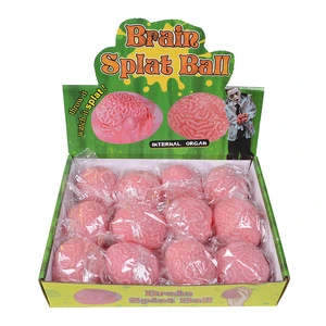 YIWUPOWER Halloween Slow Rising Squishy Soft Brain Crazy Prank Toy for Pressure Relief Toys Party Decoration