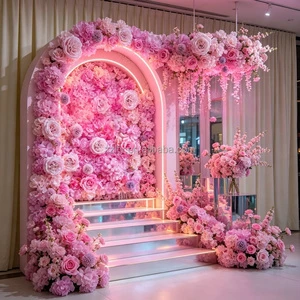 Wholesale Handmade Realistic Soft Silk Artificial Flower Wall Hydrangea Daisy Rose for Mother's Day Christmas New Year