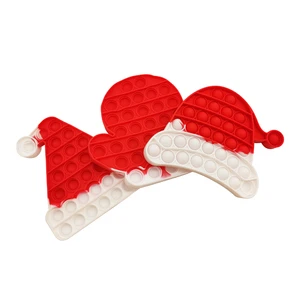 2025 Children's Christmas Eco-friendly Silicone Pop Toy Factory Wholesale Customized Color Animal-Shaped Sensory Decorations