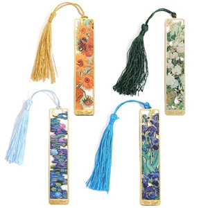 Customized Modern UV Electroplated Metal Bookmark Cute Pet Photo Flower Fruit Design Chinese New Year Commemorative Gift Pin