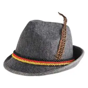 Unisex Adult Bavarian Beer Hat Oktoberfest German Octoberfest Party Hat 100% Polyester Striped Style Custom Logo Accepted
