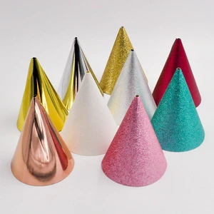 Happy Birthday Cap Adult Birthday Hats Wholesale Party Supply Party Hats Birthday Cone Caps Multi Colors for Kids and Adults
