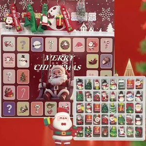 2025 New Products Christmas Kawaii 40pcs Figures Safety Cartoon Kindergarten Reward Small Gift Poking Fun Mystry Blind Gift