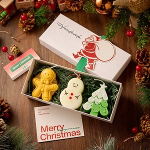 Natural Soy Candle Christmas Candles Set Christmas Candles for Home Scented Winter Holiday