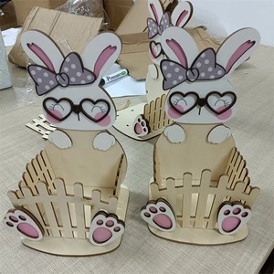 Easter Holiday Supplies Rabbit Easter Decoration Custom Easter Basket